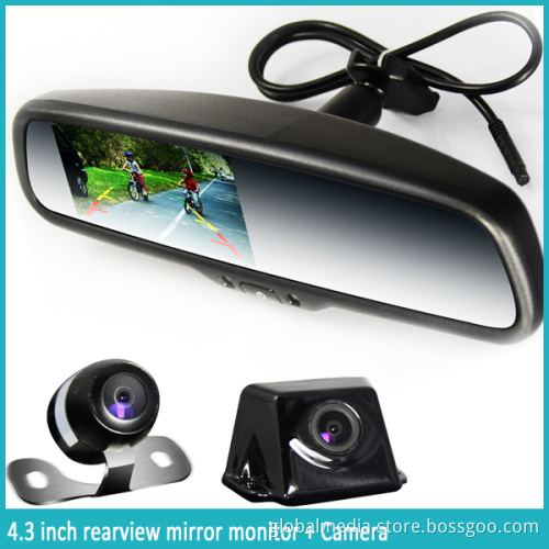 4.3 inch LCD Screen Rear View Mirror With Camera